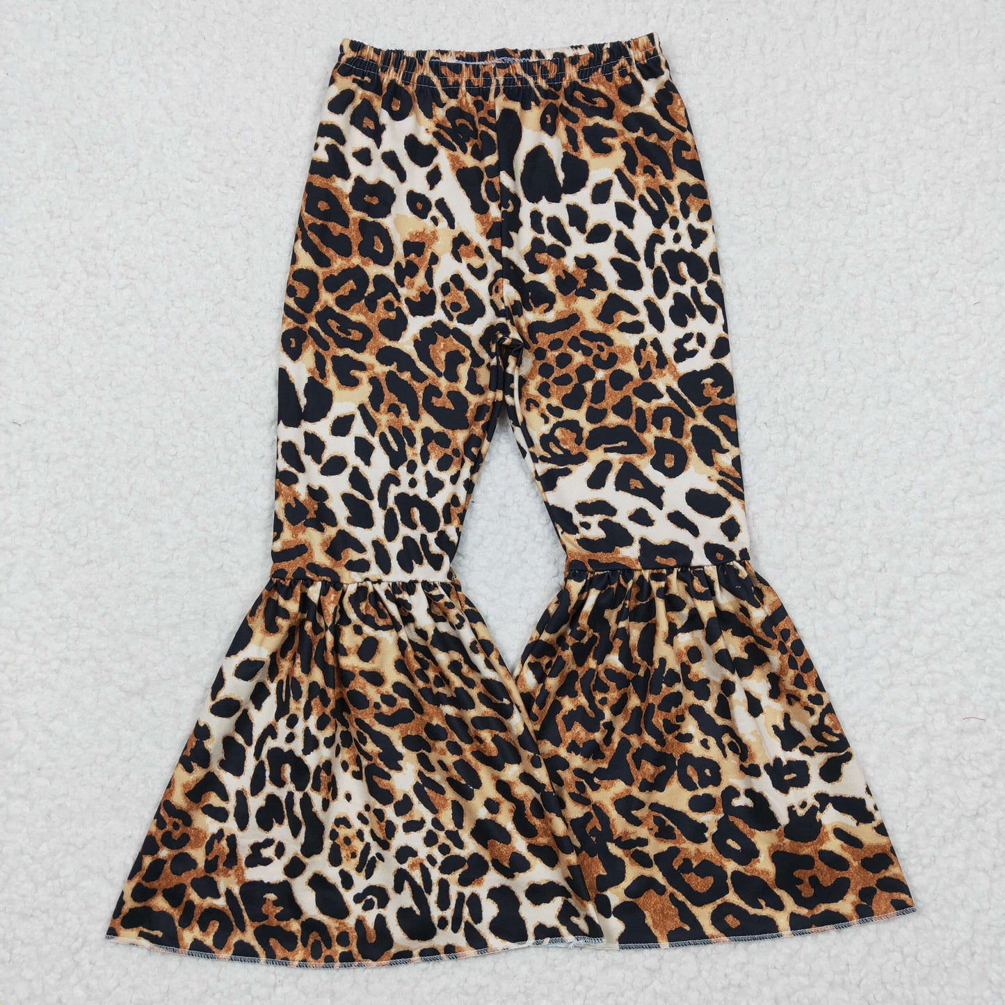 girls leopard bell bottoms P0042