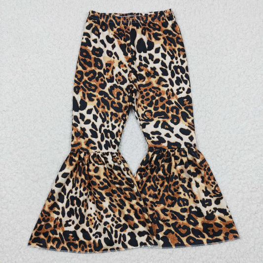 girls leopard bell bottoms P0042