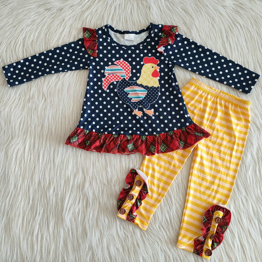 Chicken Yellow Stripe Set