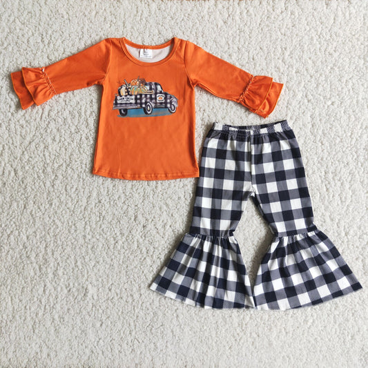 pumpkin truck girls suits 6 A8-29