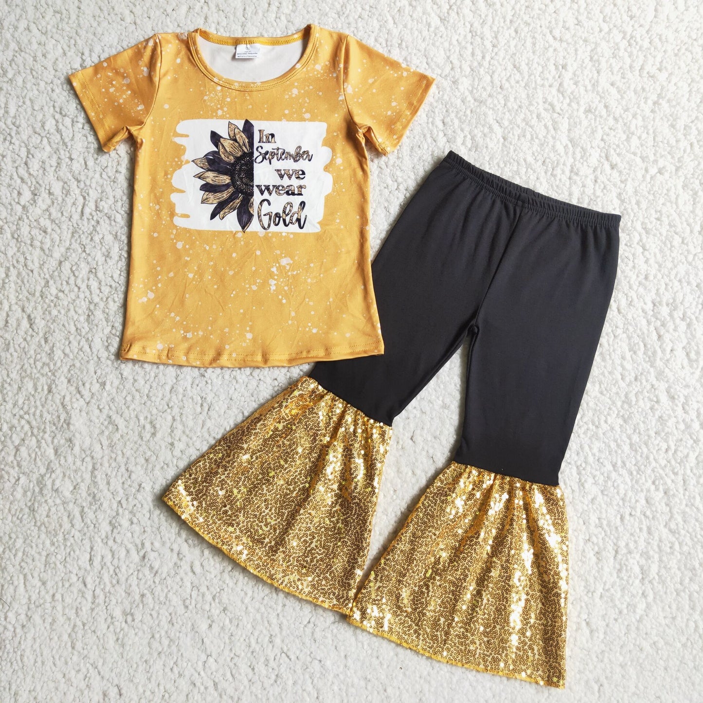 Sequin Bottom Sunflower Set