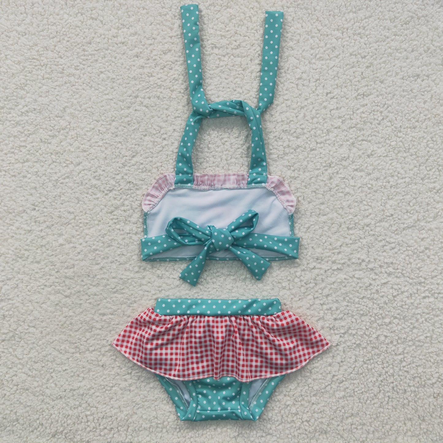 green princess halter 2pcs swimwear S0057