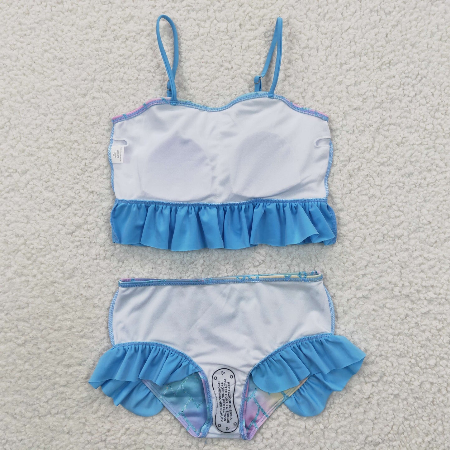 girls blue mermaid swimwear S0061