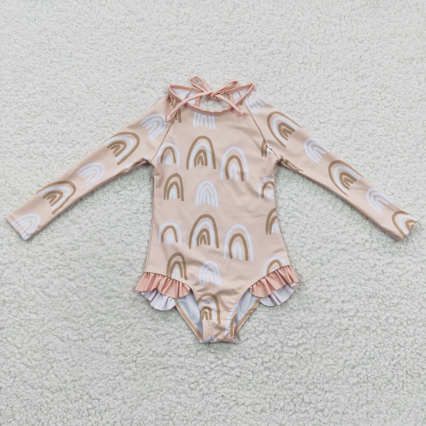 girls long sleeve swimsuits S0086