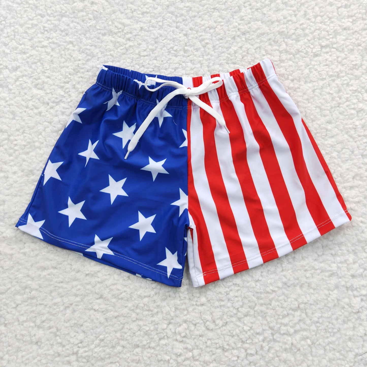 4th of July boys star stripe swim trunk S0089