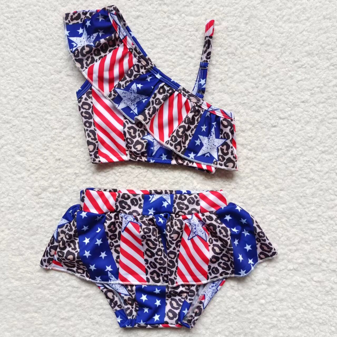 star stripe 2 pieces swimwear S0094