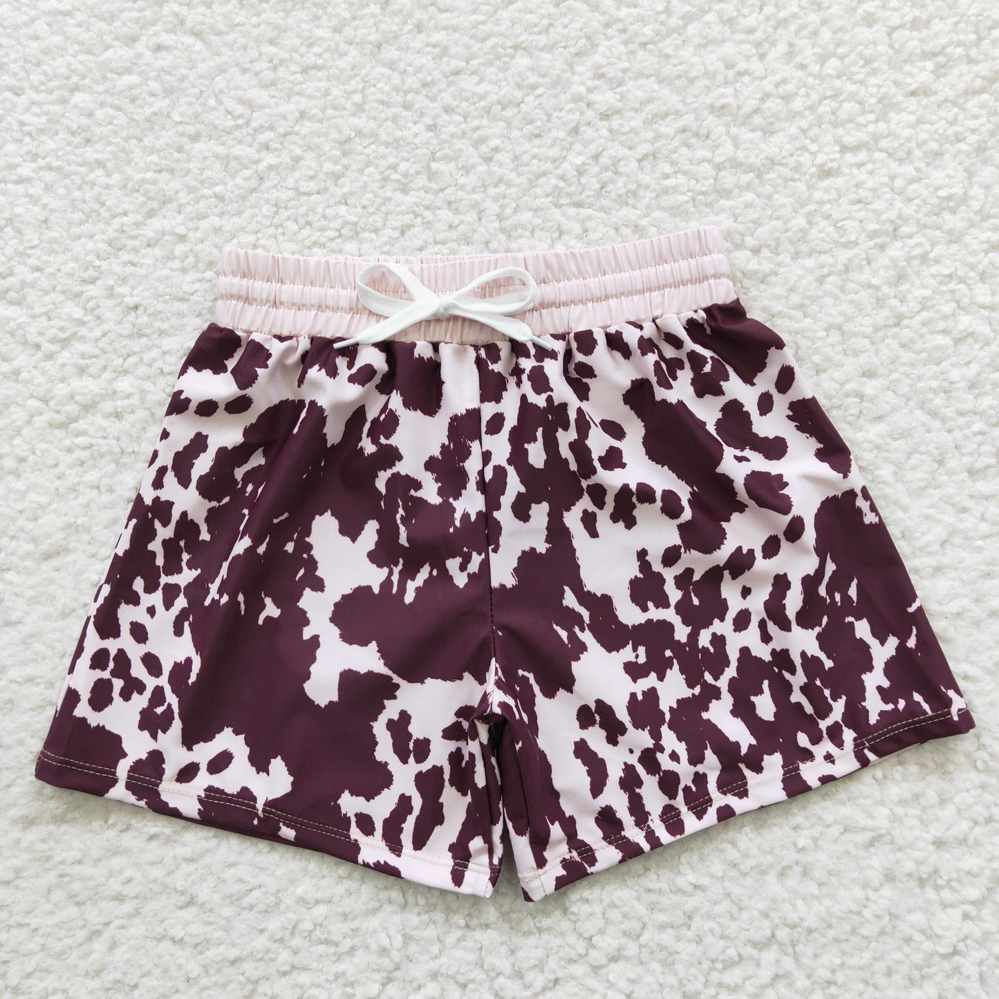 boys brown dyeing swim trunk S0130