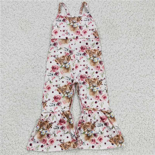 girls floral & heifer jumpsuit SR0114