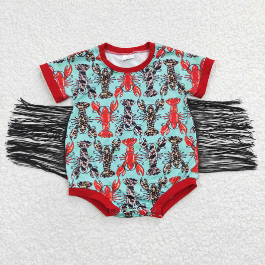 baby girls lobster tassel romper SR0136