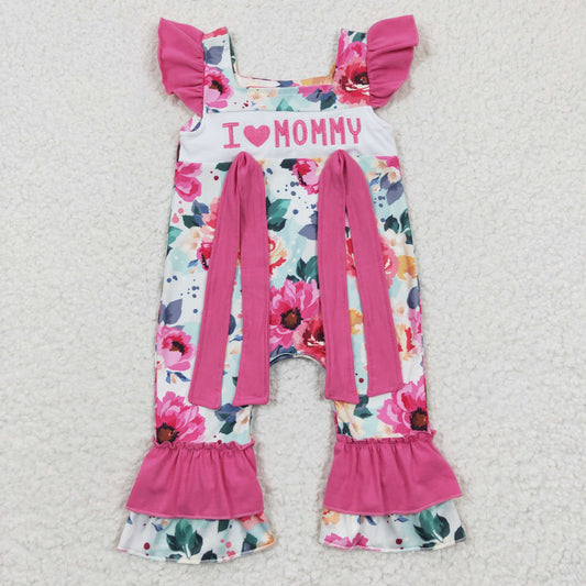 baby I love mommy embroidery jumpsuit SR0251