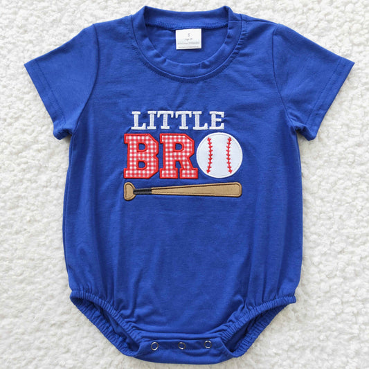 baby boys baseball embroidery onesies SR0291