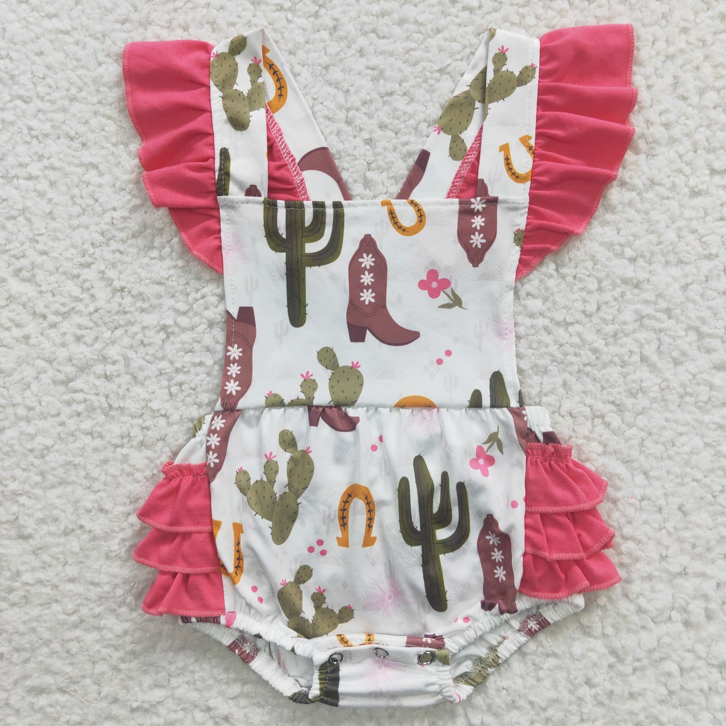 wild west baby bubble romper SR0384