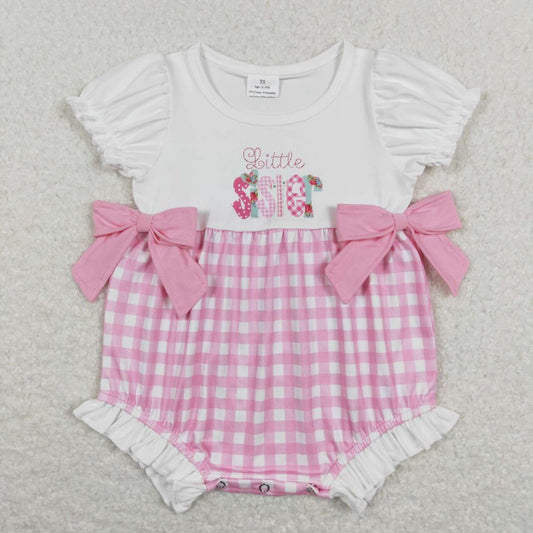 SR0588 baby gril clothes little sister summer bubble