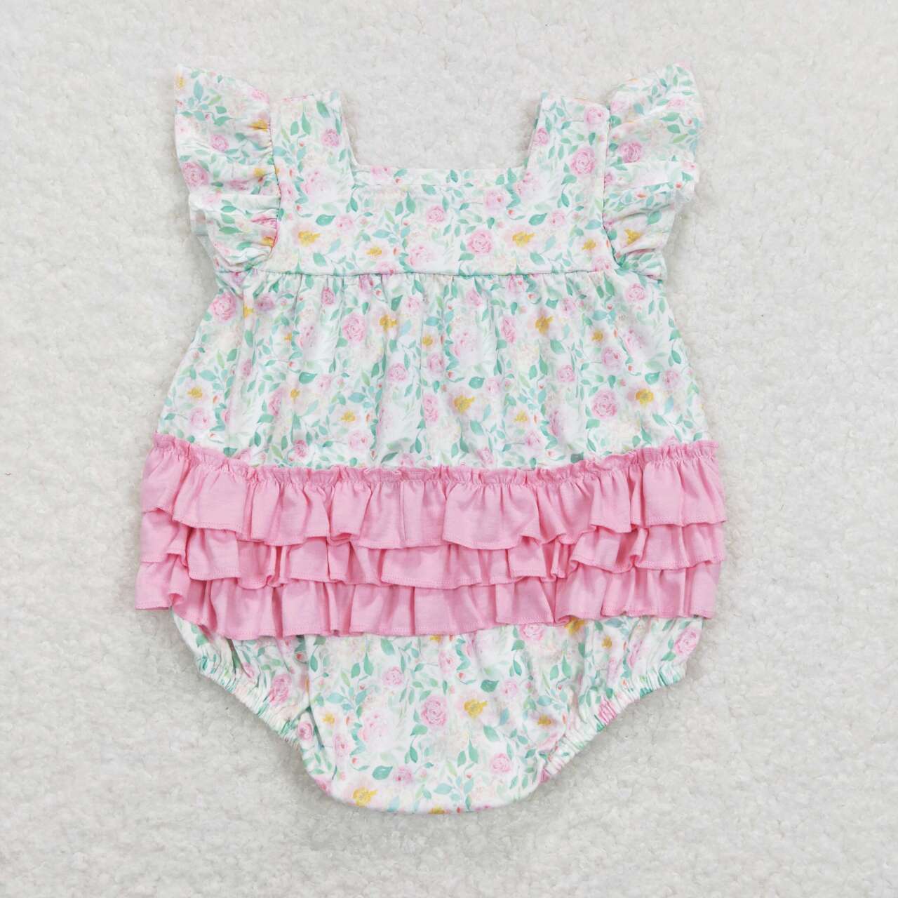 SR0805 baby girl clothes flower girl summer romper