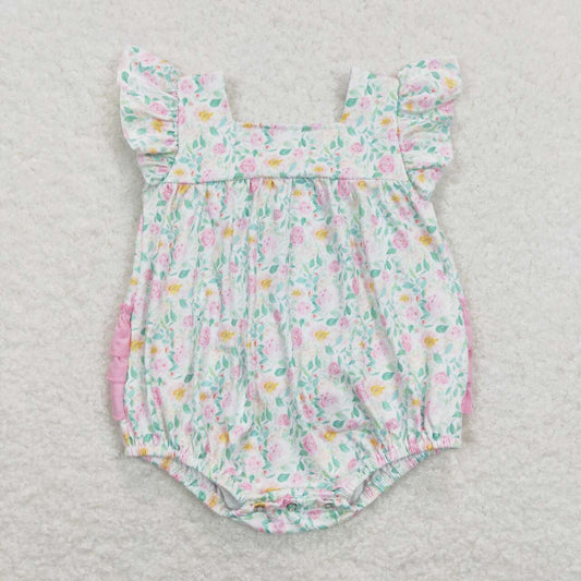 SR0805 baby girl clothes flower girl summer romper