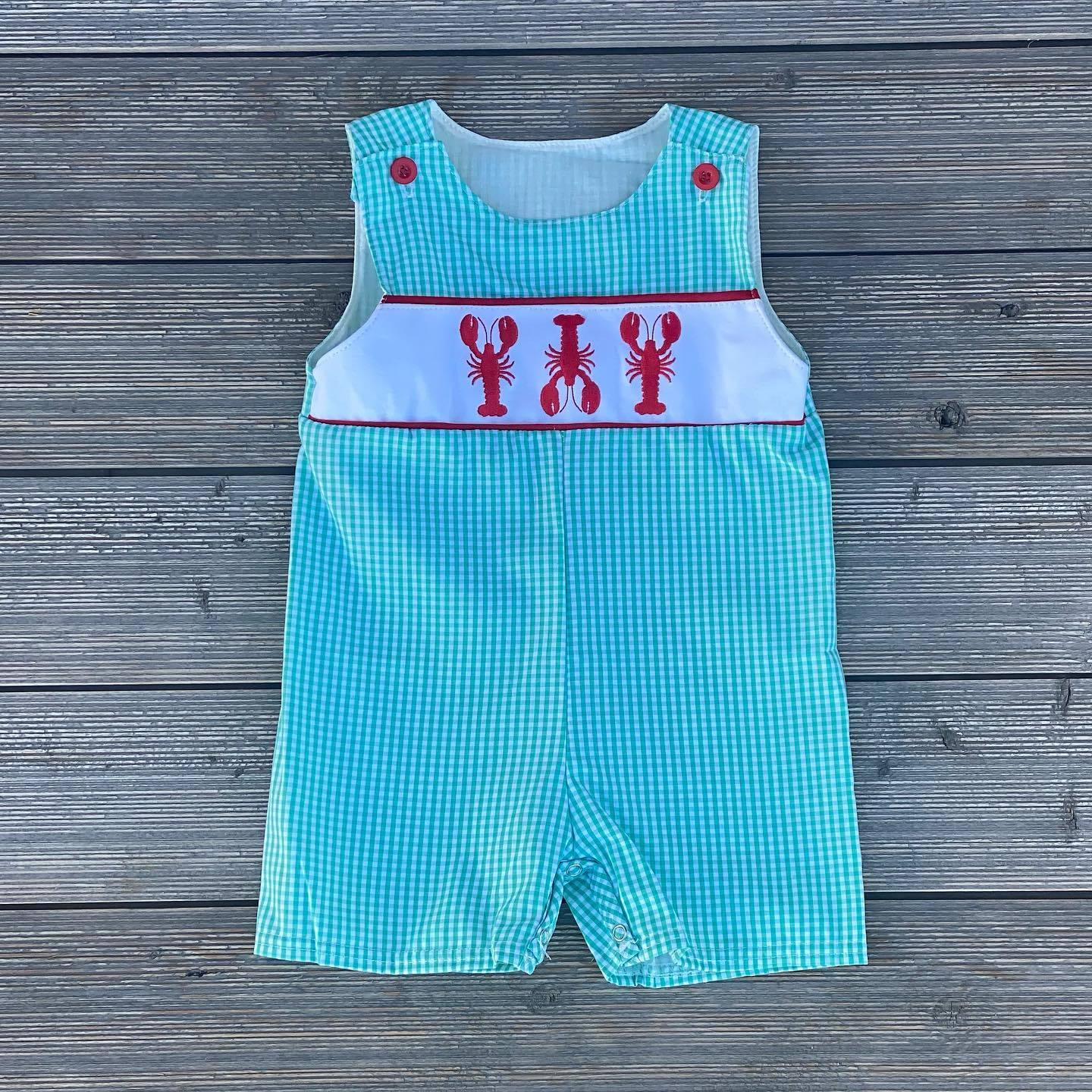 SR1049 pre-order baby boy clothes crayfish toddler boy summer romper