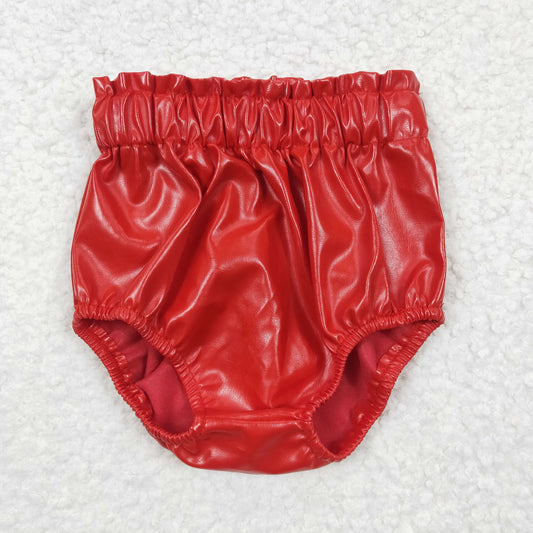 girls red leather panties SS0051