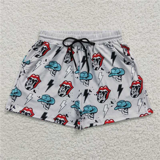 men adult skull shorts SS0054