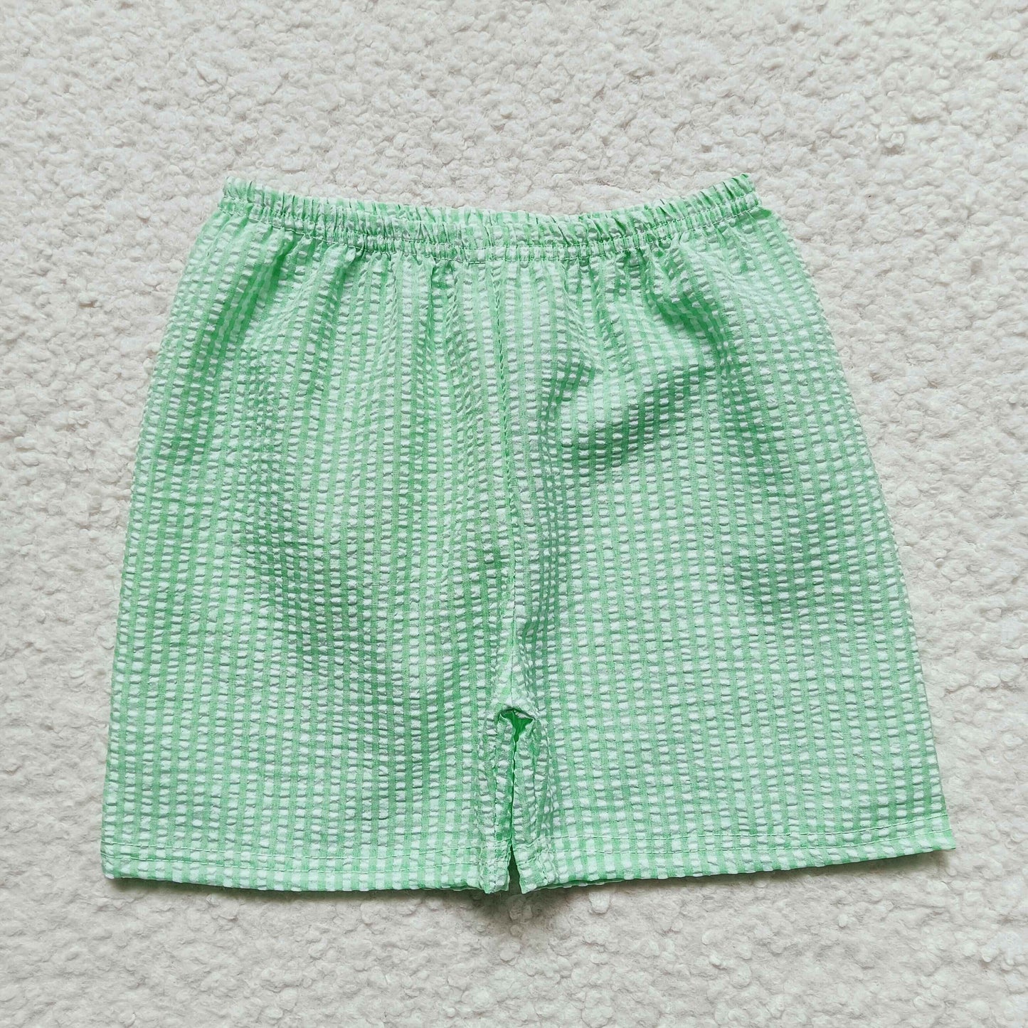 boys green plaid shorts SS0078