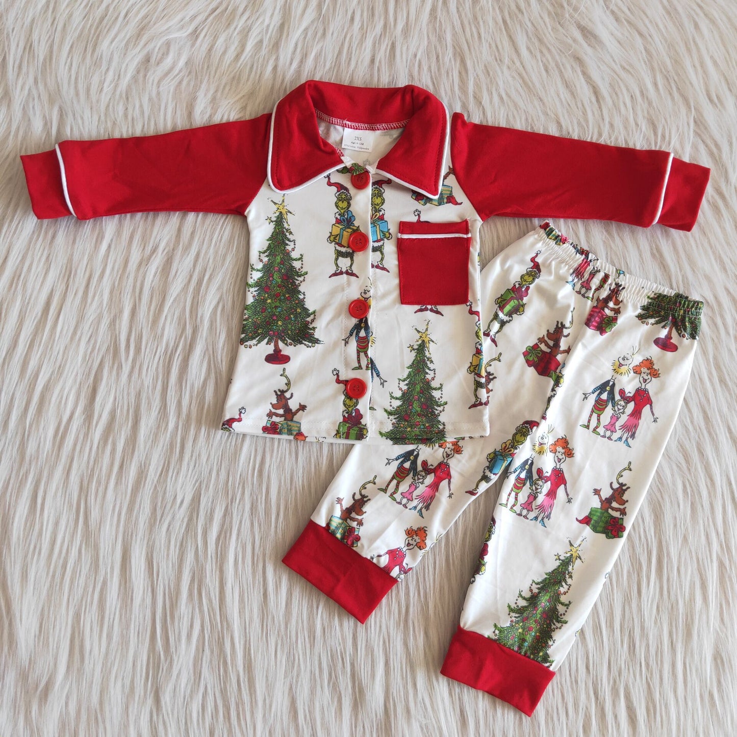 Christmas boy pajamas outfit