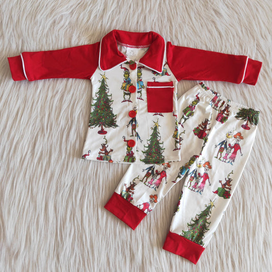 Christmas boy pajamas outfit