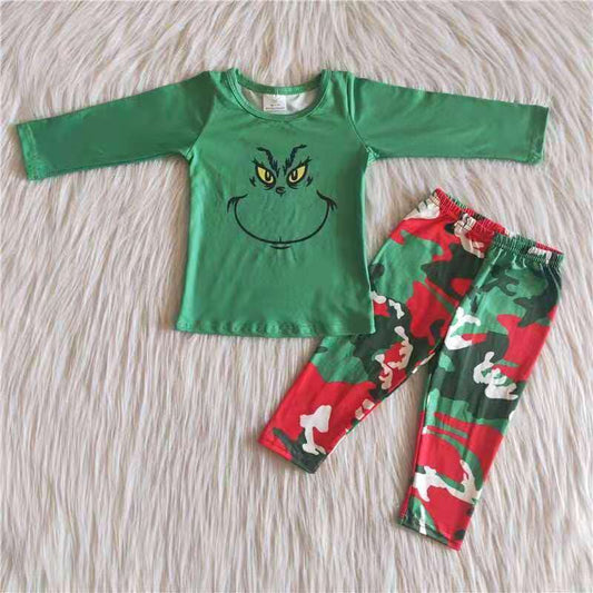 Christmas cartoon green outfit