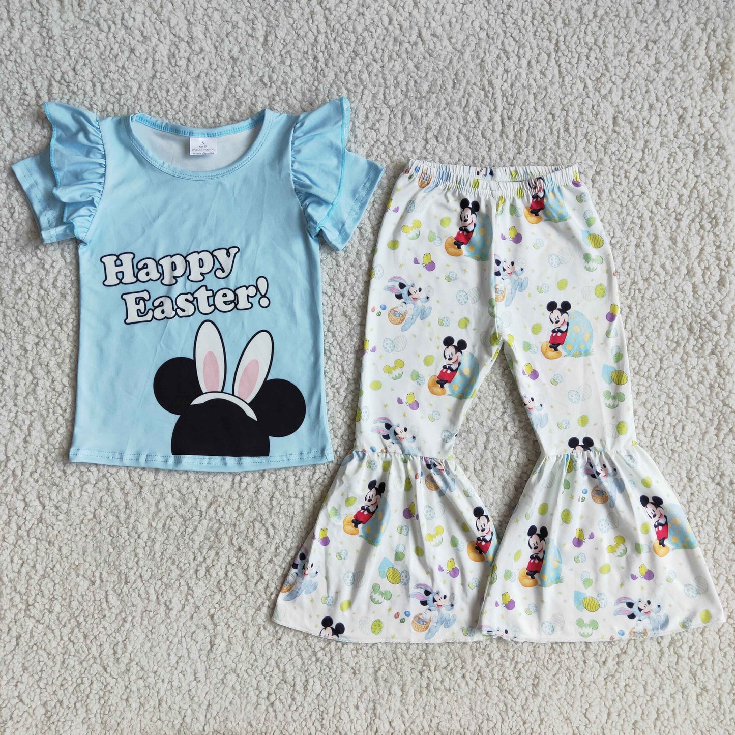 happy Easter blue Bell Bottoms Sets D10-20