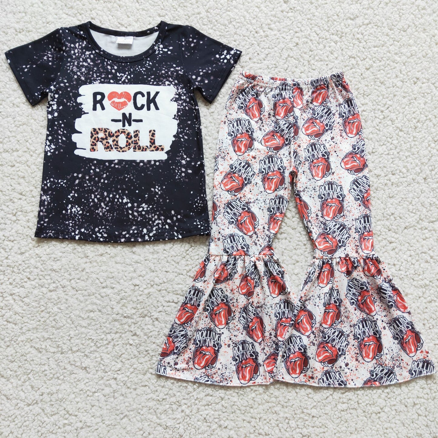 Rock in Roll Girl Short Sleeve Set