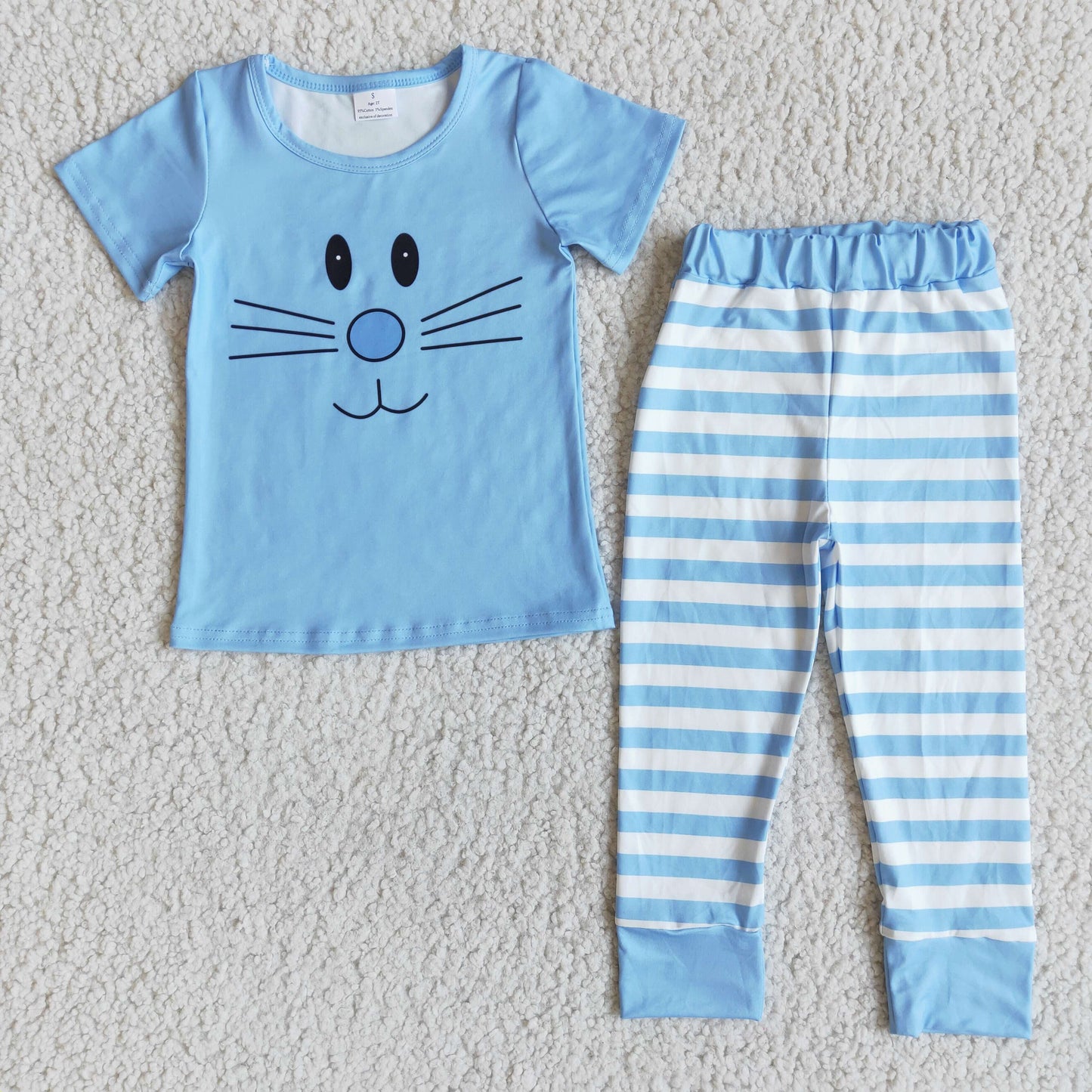 Easter rabbit boy pajamas set