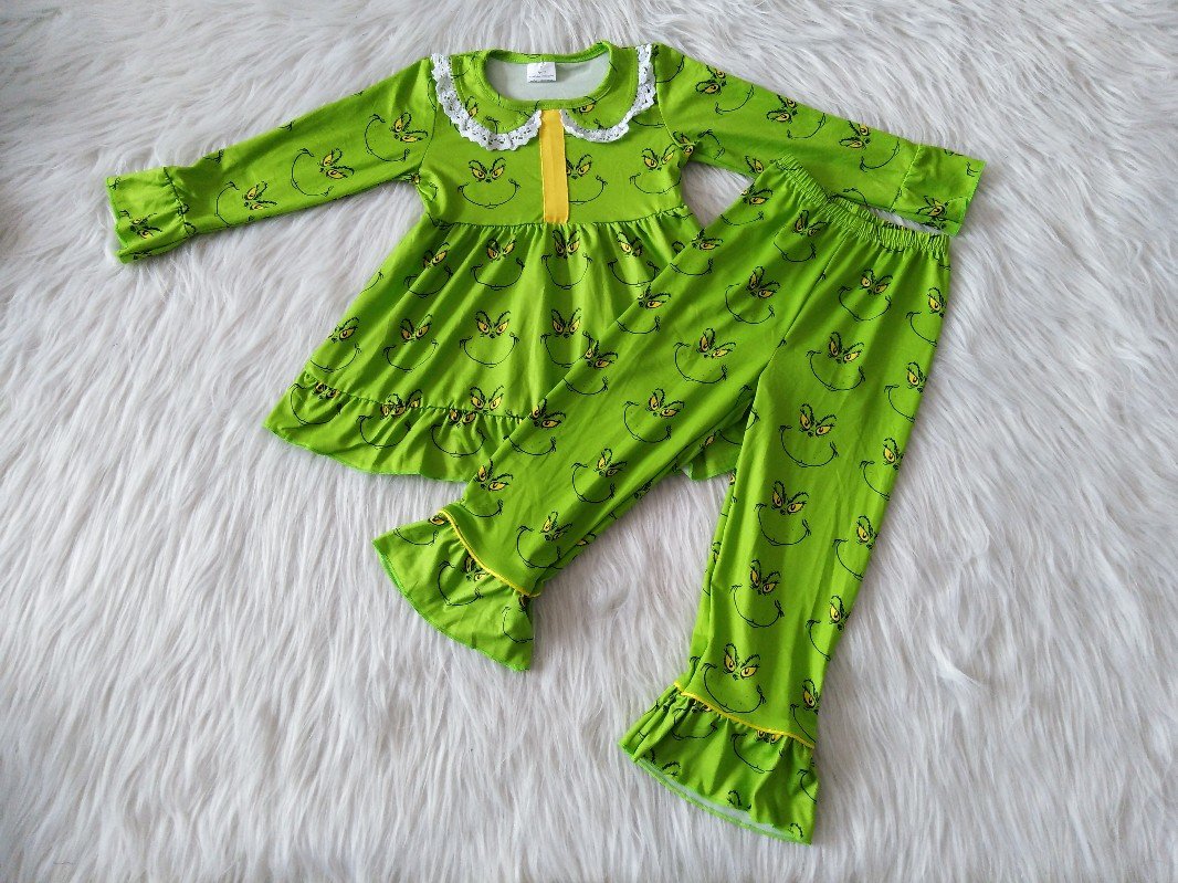 Christmas cartoon green outfit